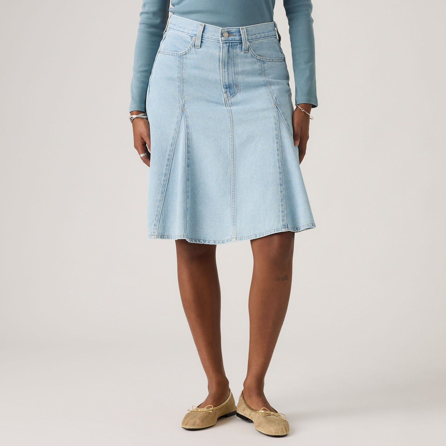 Levi's® Women's Godet Knee-Length Skirt