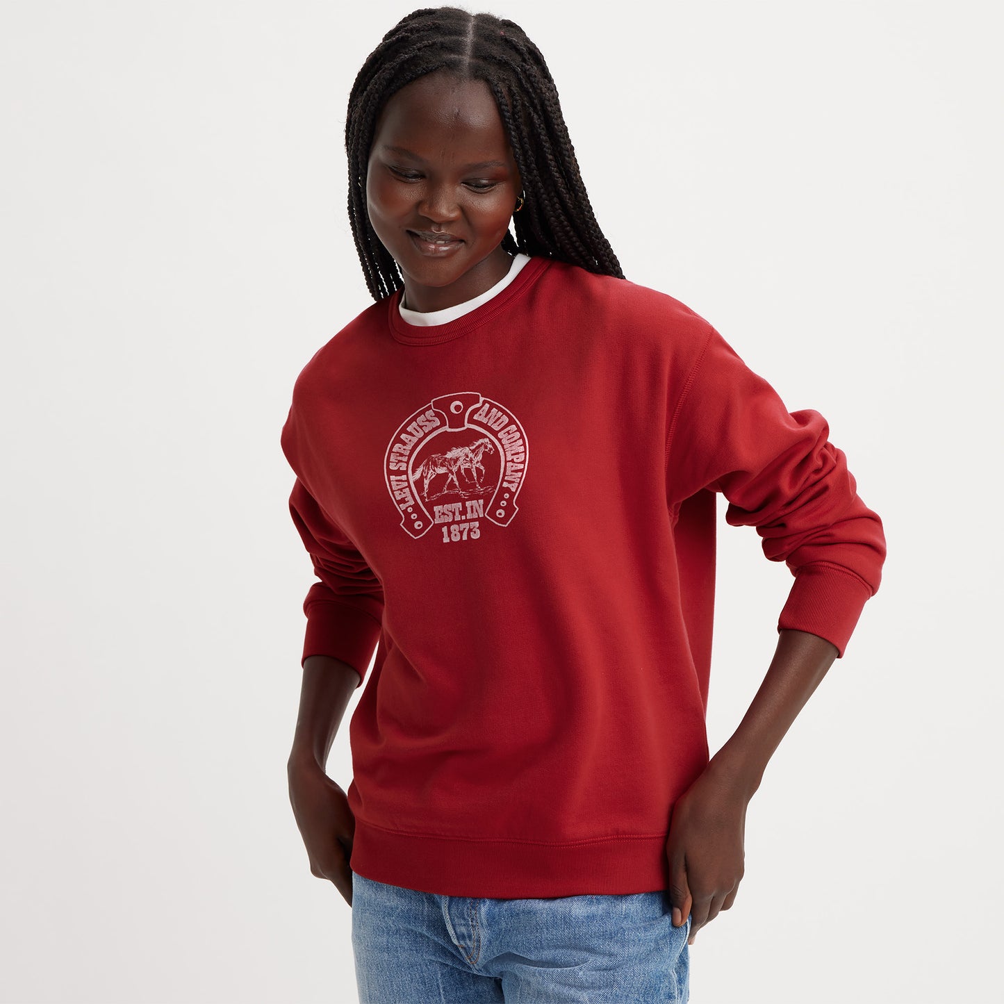 Levi’s® Women’s Graphic Heritage Crewneck Sweatshirt