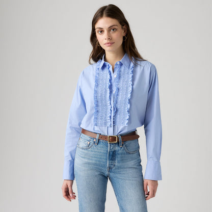 Levi's® Women's Harlie Boyfriend Tuxedo Ruffle Shirt