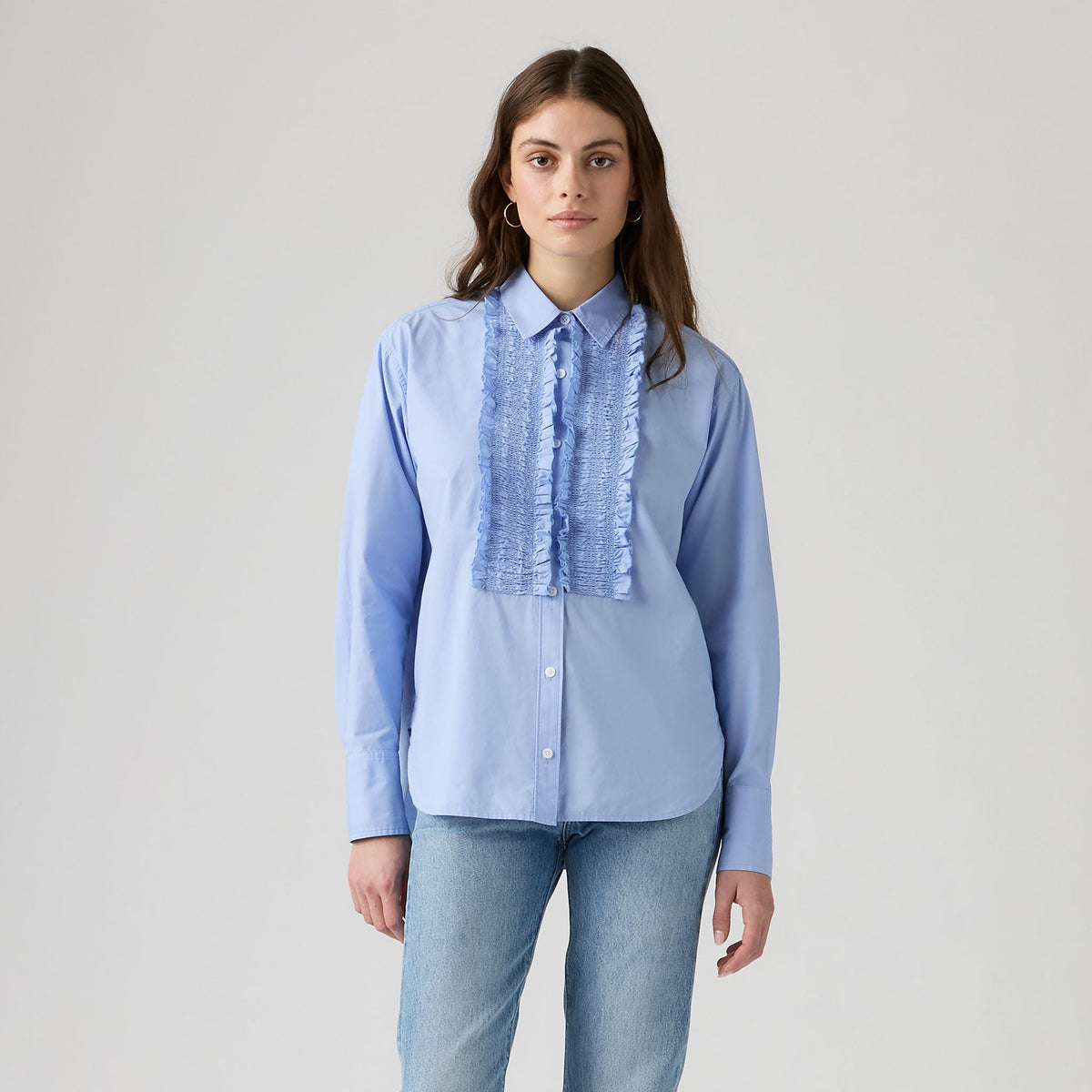 Levi's® Women's Harlie Boyfriend Tuxedo Ruffle Shirt