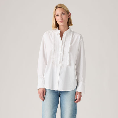 Levi's® Women's Harlie Boyfriend Tuxedo Ruffle Shirt