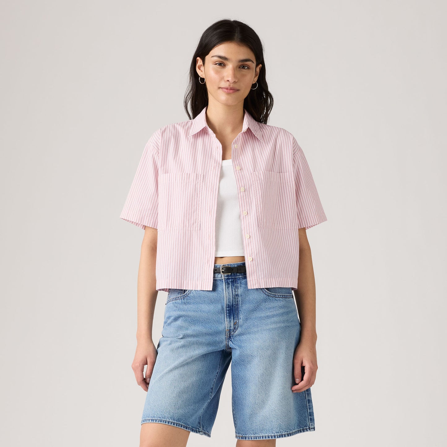 Levi's® Women's Harlie Short-Sleeve Cropped Shirt