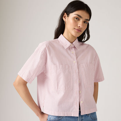 Levi's® Women's Harlie Short-Sleeve Cropped Shirt