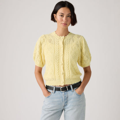 Levi's® Women's Pauline Pointelle Short-Sleeve Cardigan