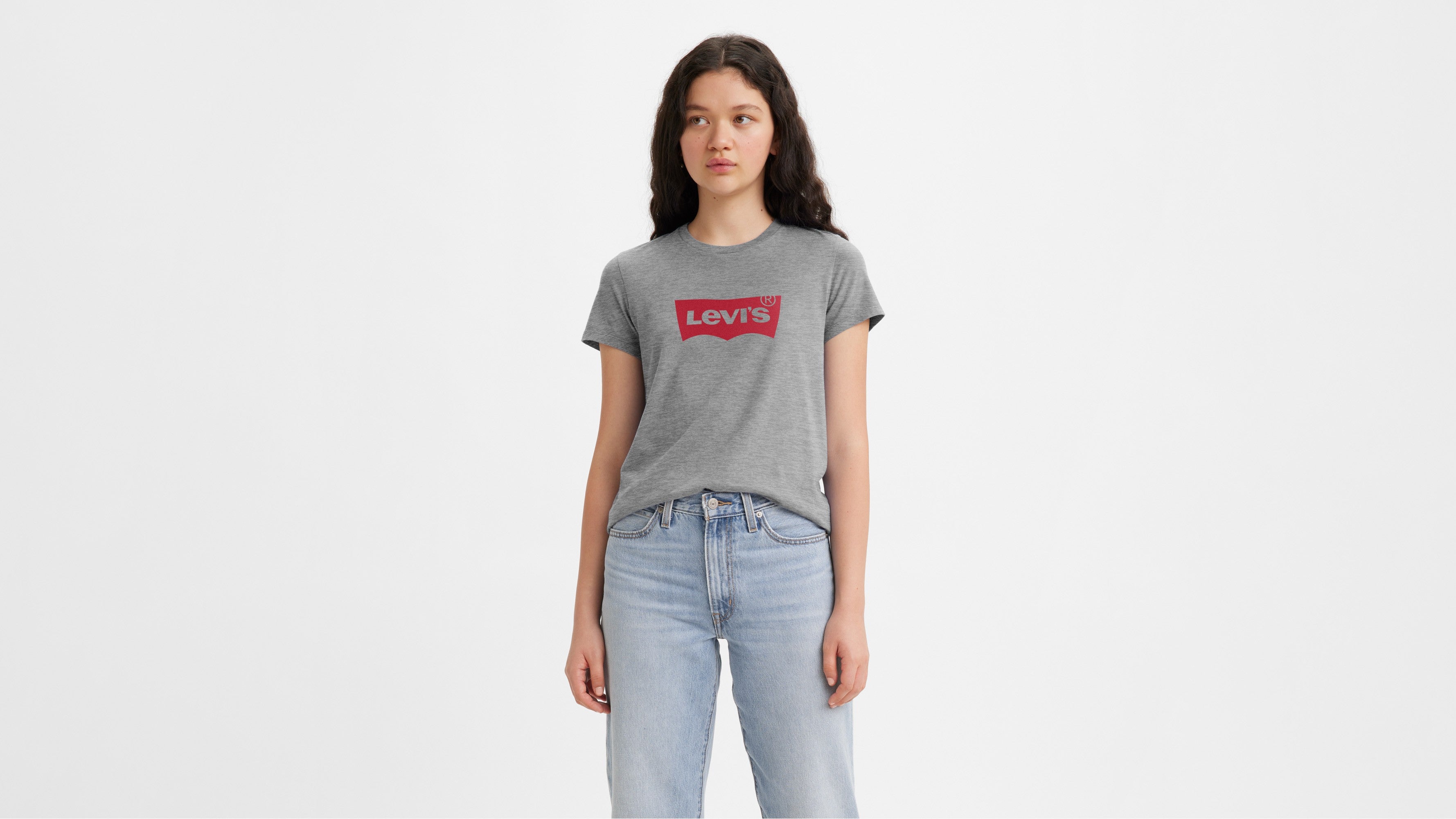 Levi's® Women's Perfect T-Shirt - Starstruck Heather Grey | Levi's SG