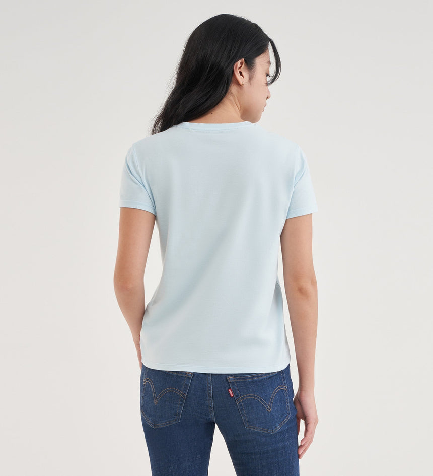 blue and white t shirt women's