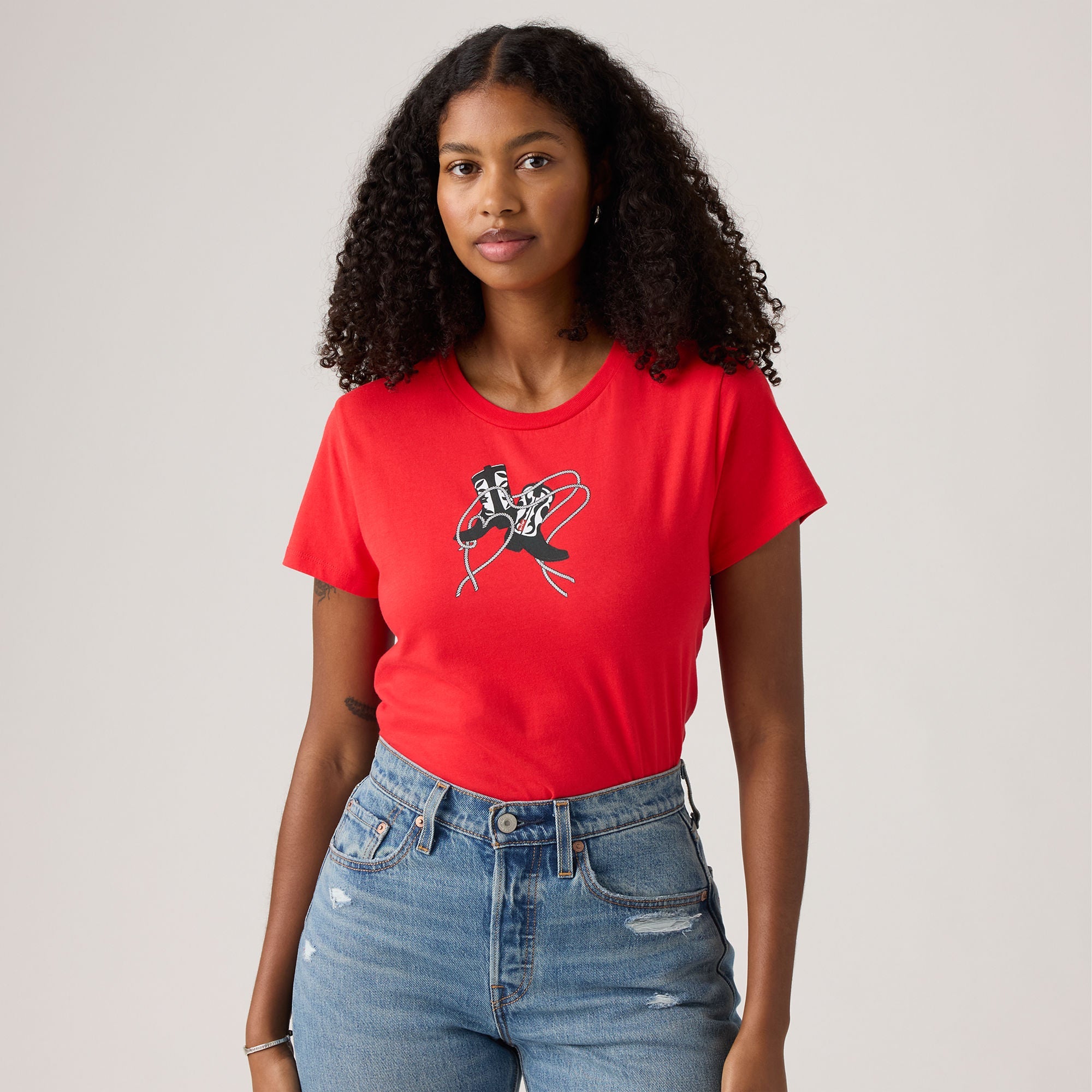 Levi's® Women's Perfect T-Shirt - Red | Levi's SG