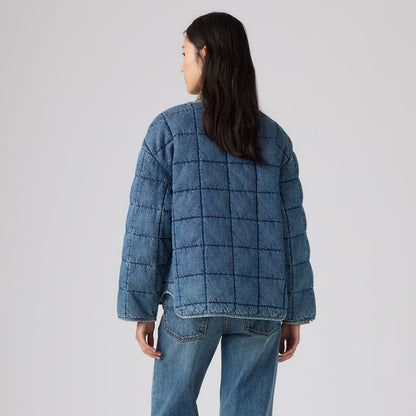 Levi's® Women's Poppy Quilted Lightweight Puffer Denim Jacket