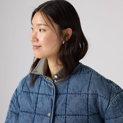 Levi's® Women's Poppy Quilted Lightweight Puffer Denim Jacket