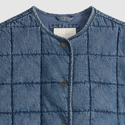 Levi's® Women's Poppy Quilted Lightweight Puffer Denim Jacket