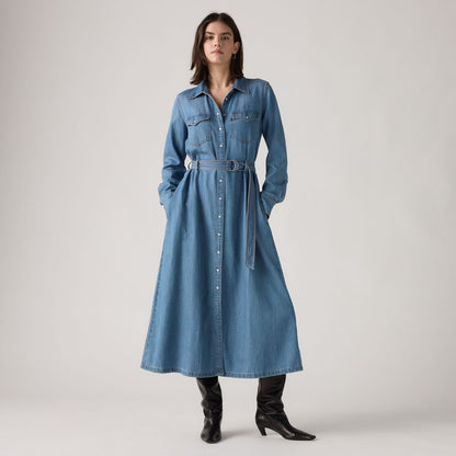 Levi's® Women's Quincey Long-Sleeve Maxi Dress