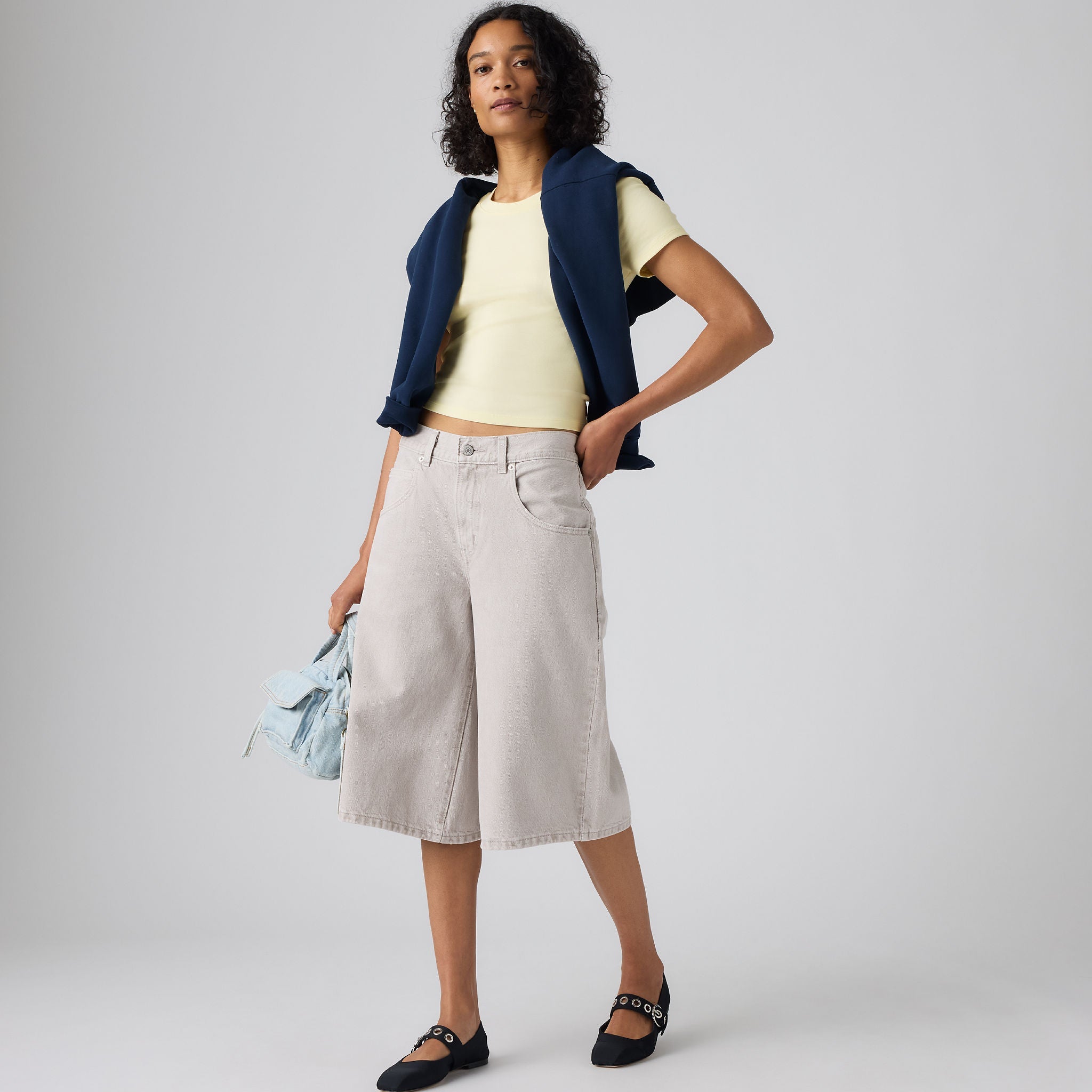 Levi's® Women's Super Baggy Jorts - Grey | Levi's SG