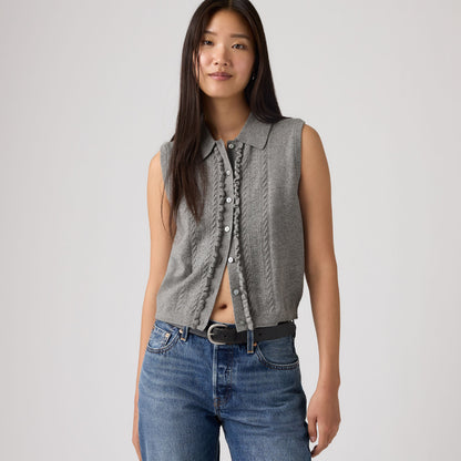 Levi's® Women's Supersoft Mini Ruffle Vest Top