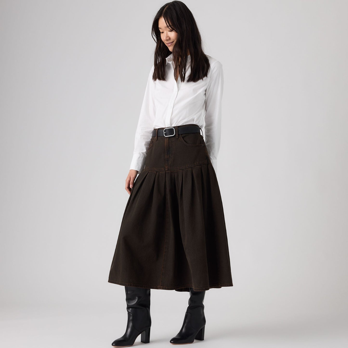 Levi's® Women's Yoked Pleated Skirt