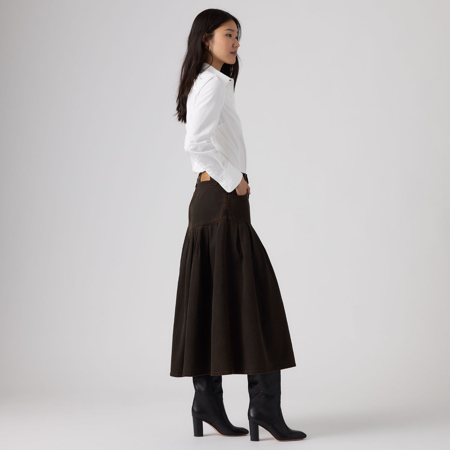 Levi's® Women's Yoked Pleated Skirt