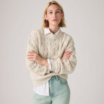 Levi's® Women's Zoe Pointelle Crewneck Sweater