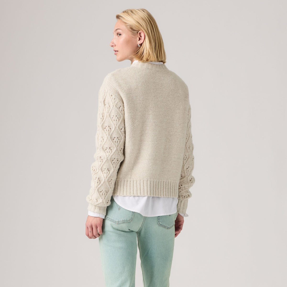 Levi's® Women's Zoe Pointelle Crewneck Sweater