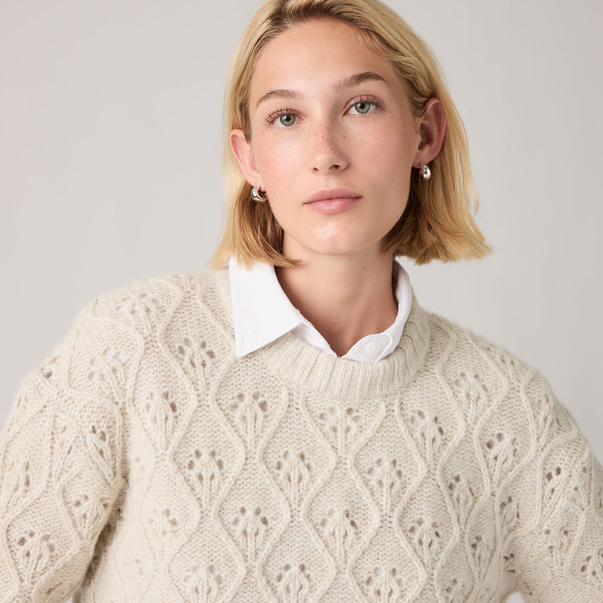 Levi's® Women's Zoe Pointelle Crewneck Sweater