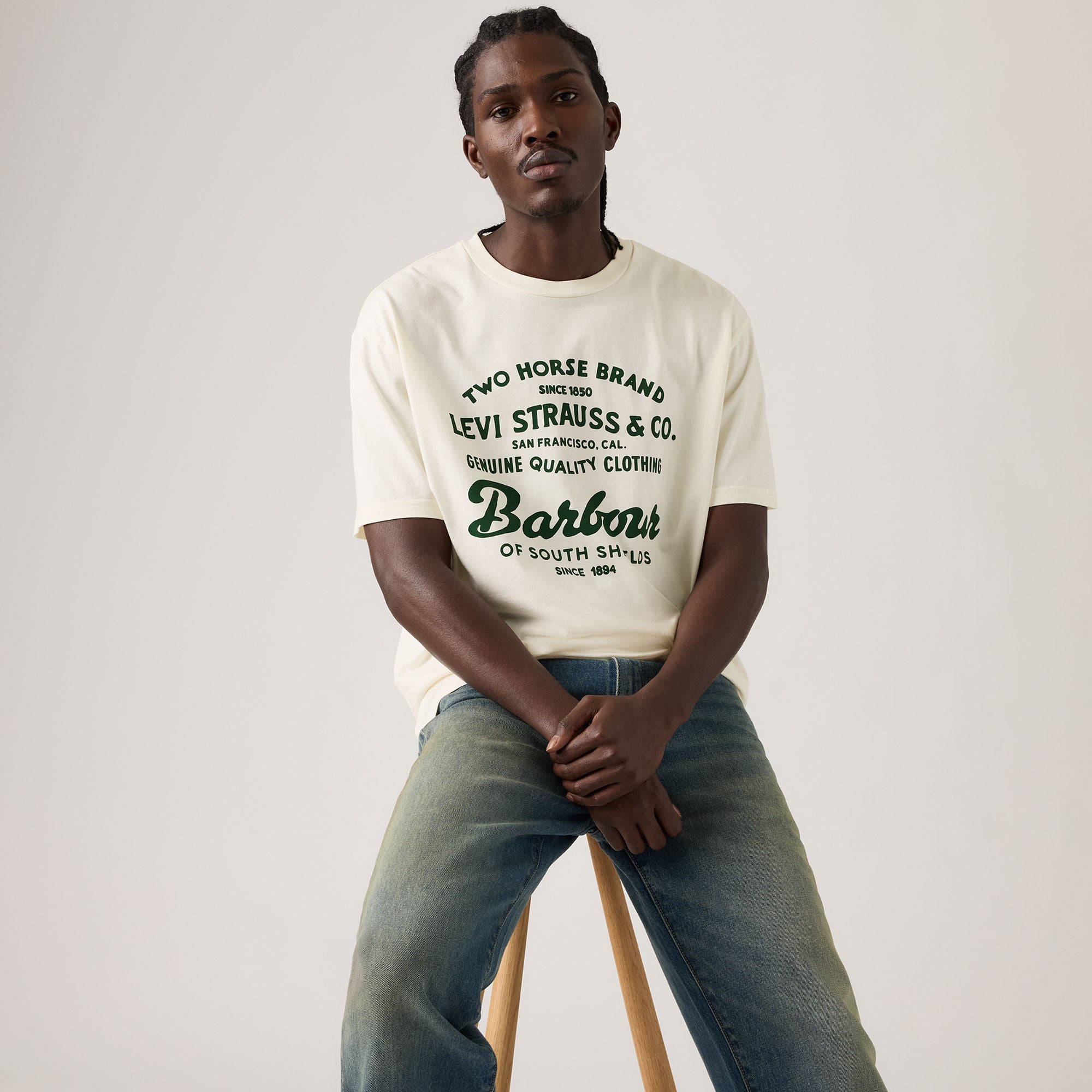 Levi's® x Barbour Graphic T-Shirt - White | Levi's SG