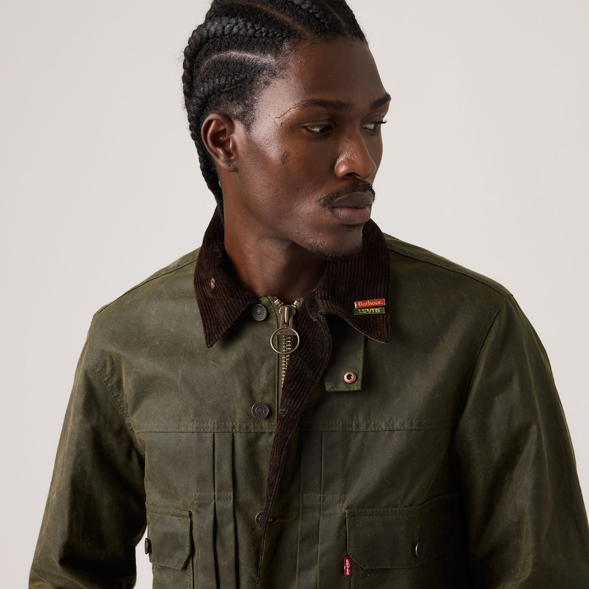 Levi's® x Barbour Type II Waxed Trucker Jacket
