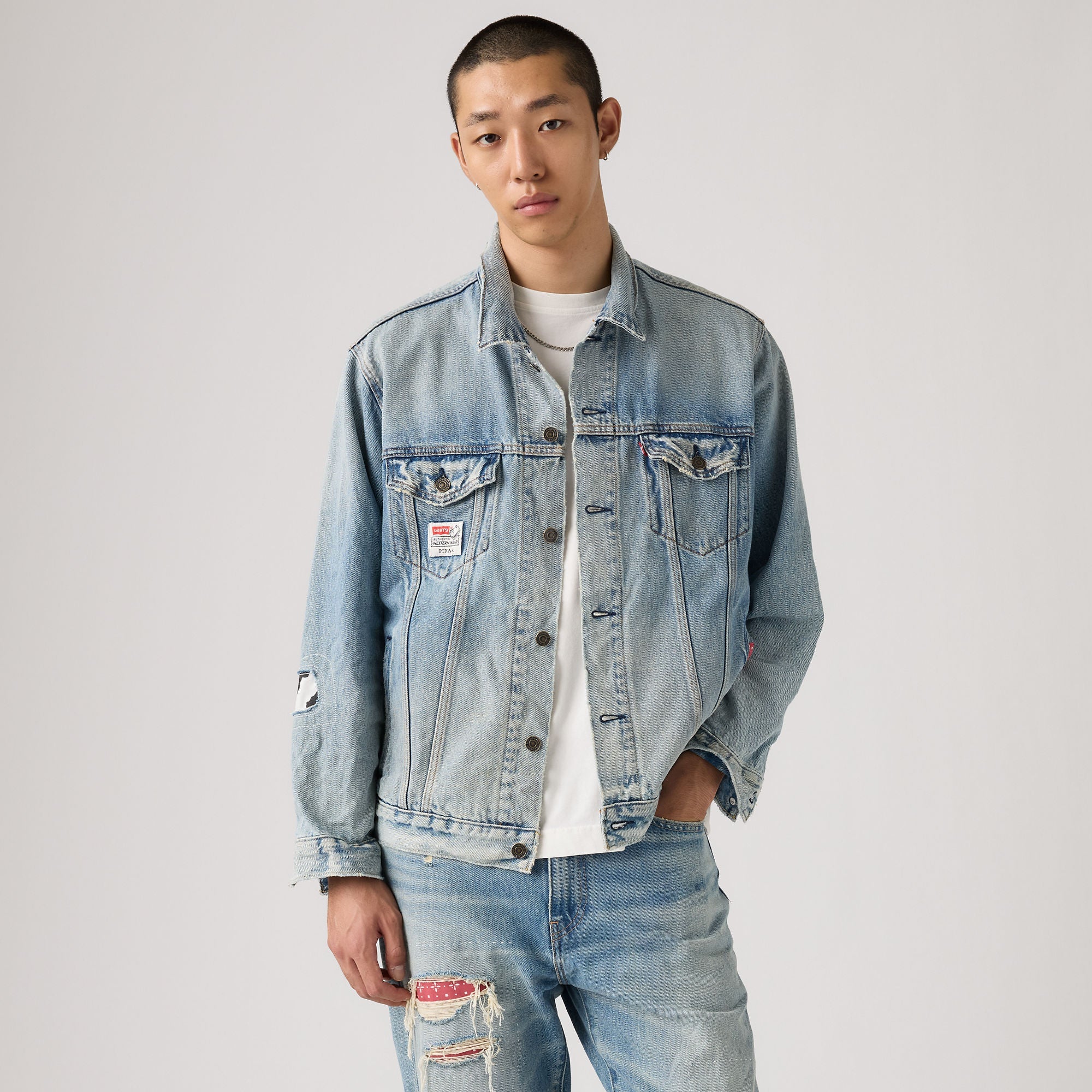 LEVI'S Toy Story Type III Trucker トラッカー Levi's® x Toy Story Men's Type III Trucker Jacket - Woody's Dx