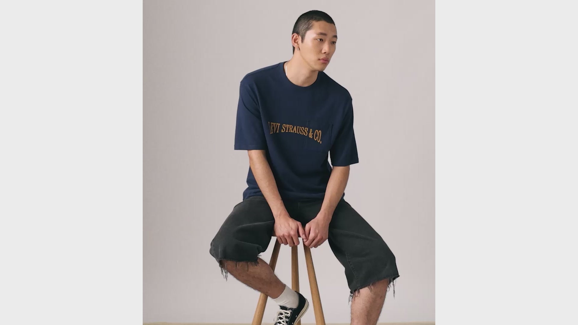 【新品未使用】LOHEN ローヘンHALF SLEEVE T-SHIRT Levi's® Men's Half-Sleeve Graphic Pocket T-Shirt - Laurel Wreath