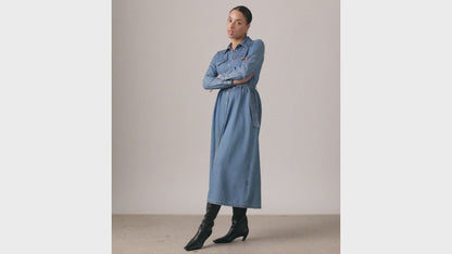 Levi's® Women's Quincey Long-Sleeve Maxi Dress